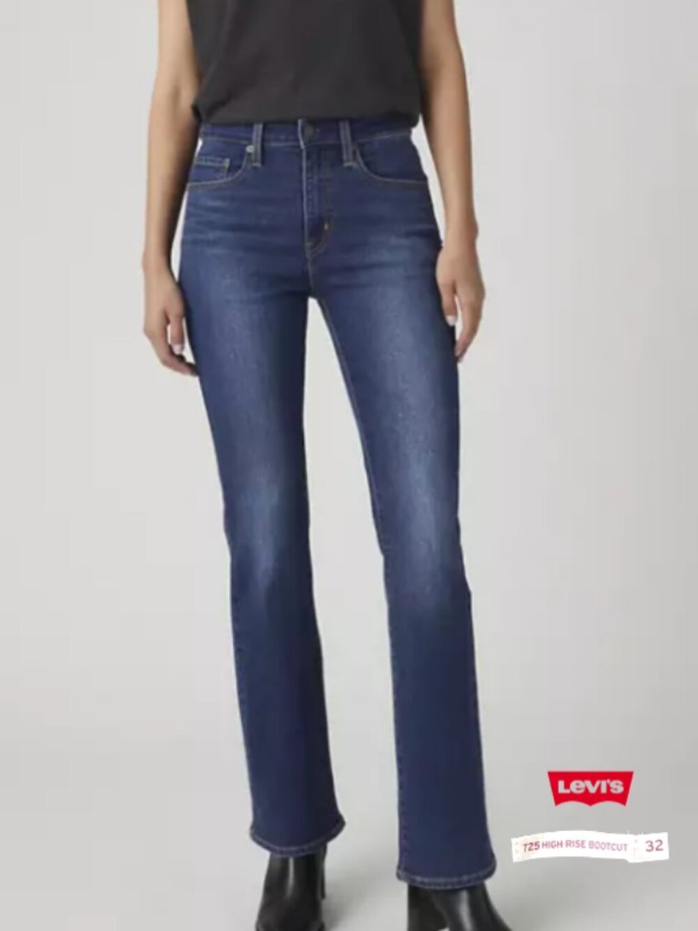 Levis womens jeans size 32 blue high rise bootcut